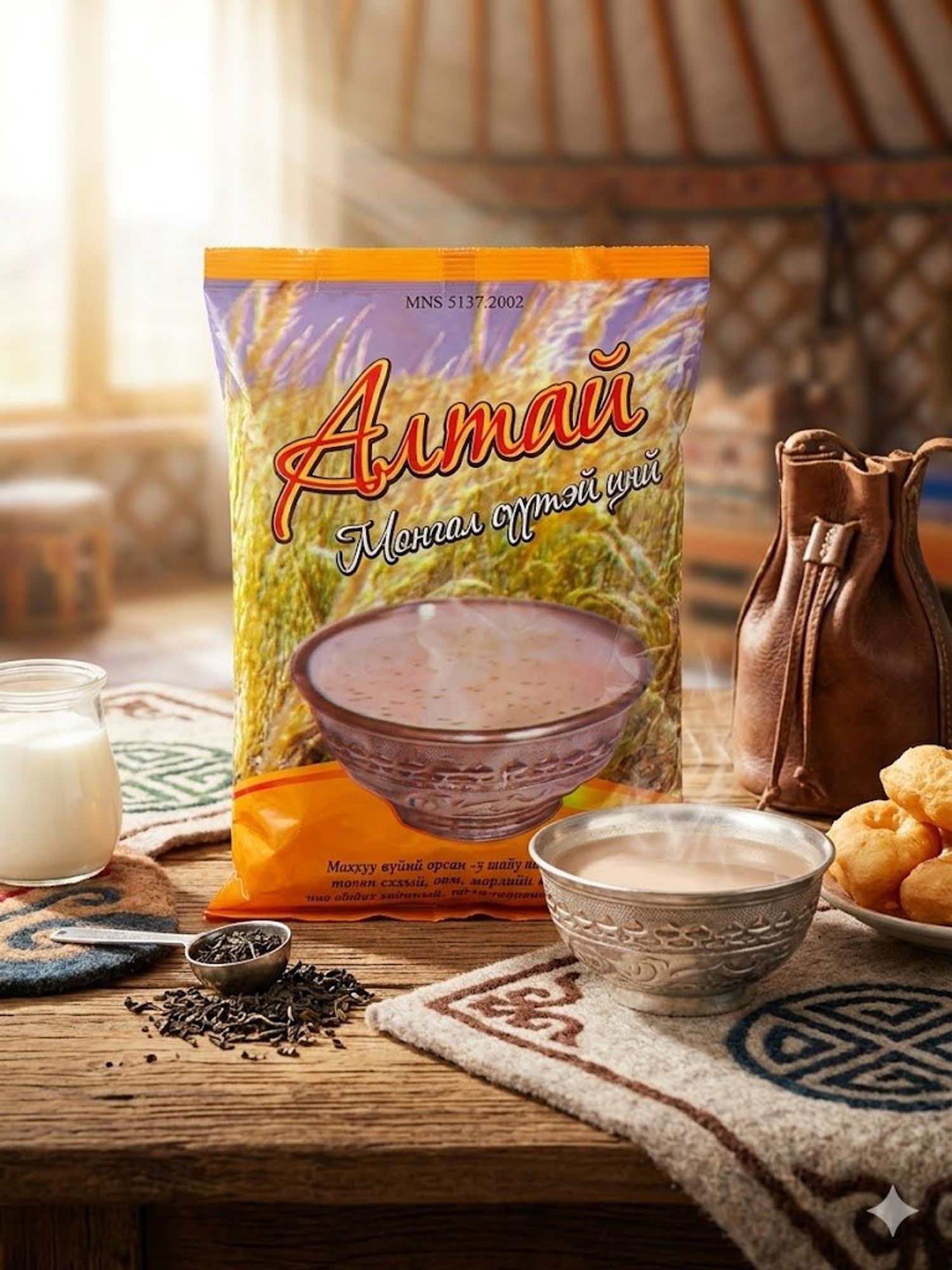 Алтай сүүтэй цай