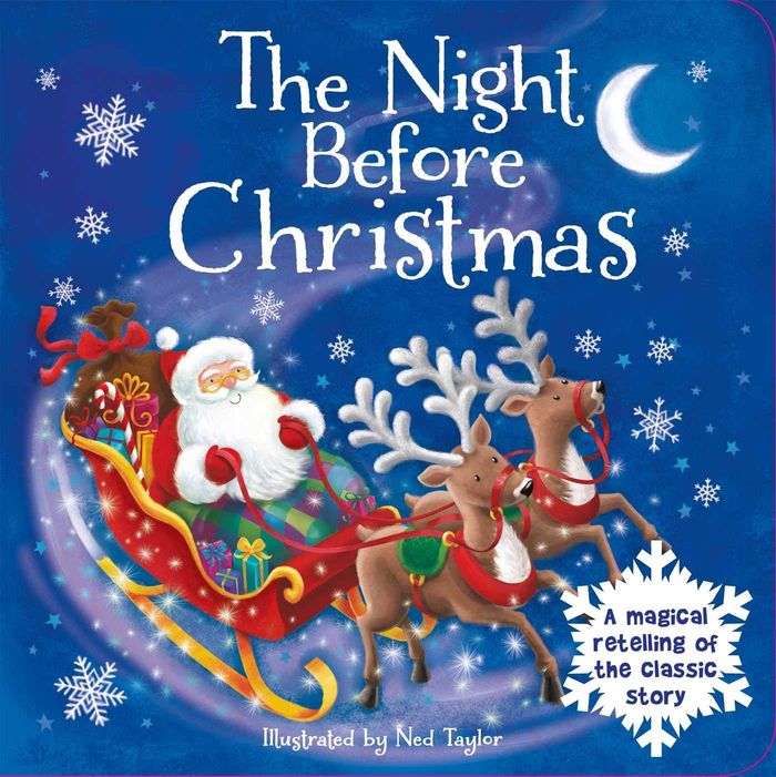 The Night Before Christmas Glitter Globe Book
