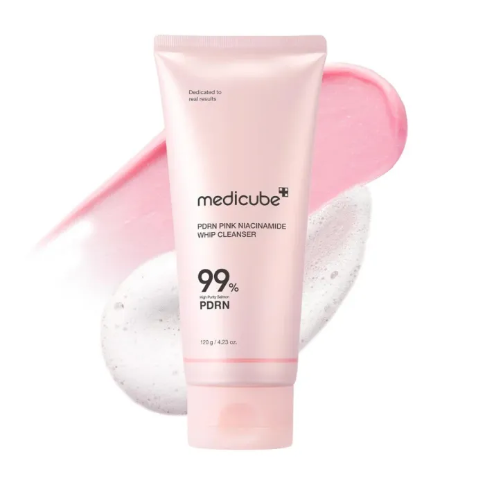 MEDICUBE PDRN Pink Niacinamide Whip Cleanser 120g