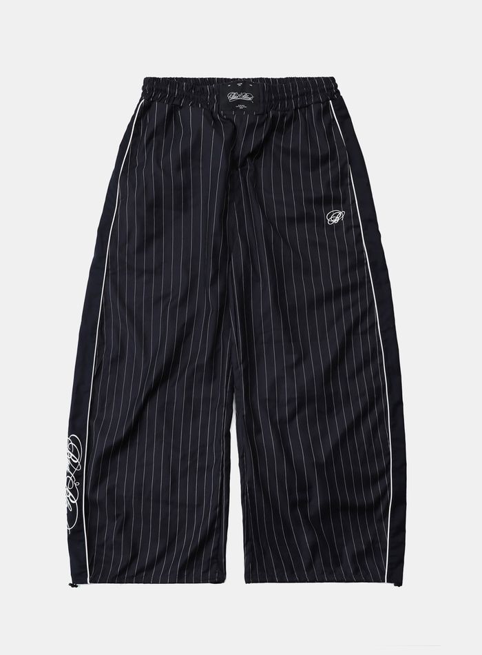 Dark Classic Pin Striped Track Pants - Navy