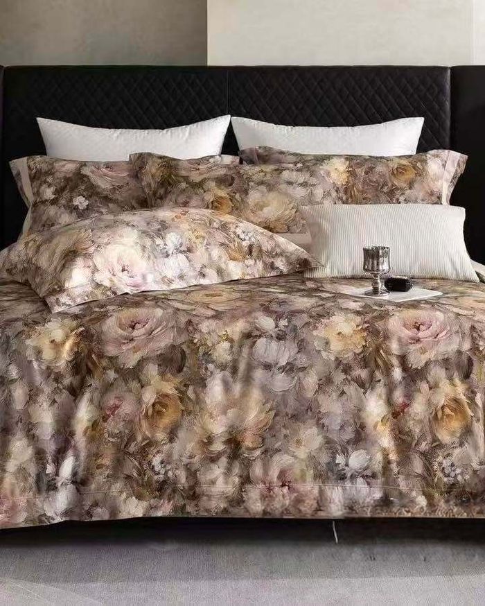 Зурсан мэт хээтэй зөөлөн, сайн чанарын сатин даавуун материалтай 4 хос