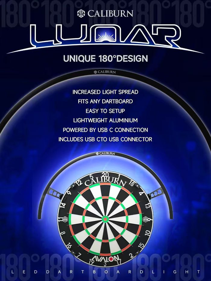 CALIBURN LUNAR 180 Dartboard Lighting