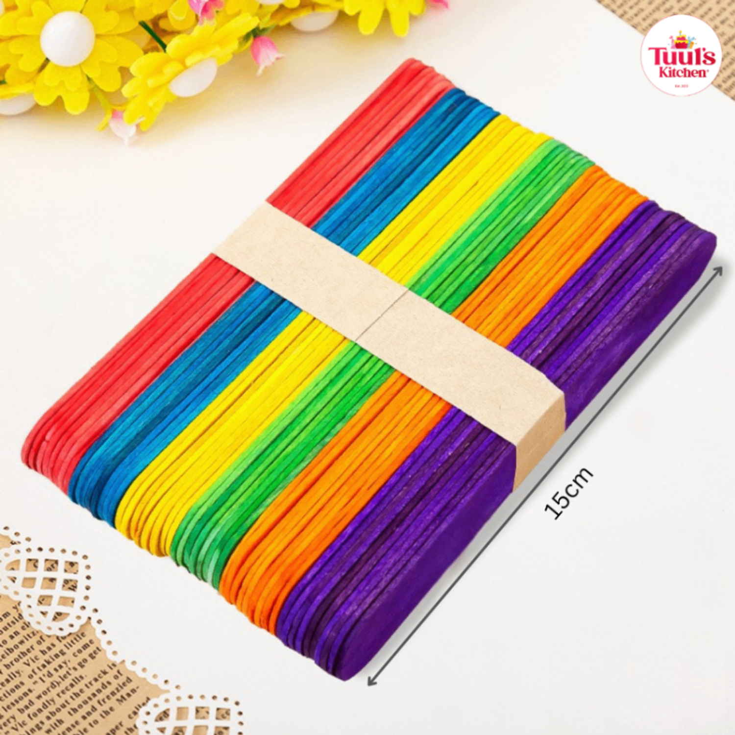 Олон өнгийн зайрмагны иш 15cm