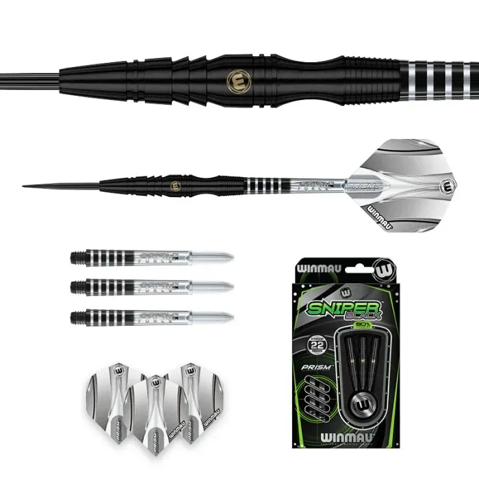 Winmau SNIPER BLACK 1 Tungsten 90%