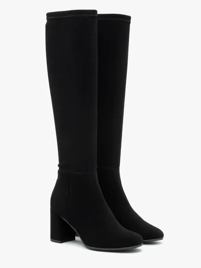 Black Stretch Boots