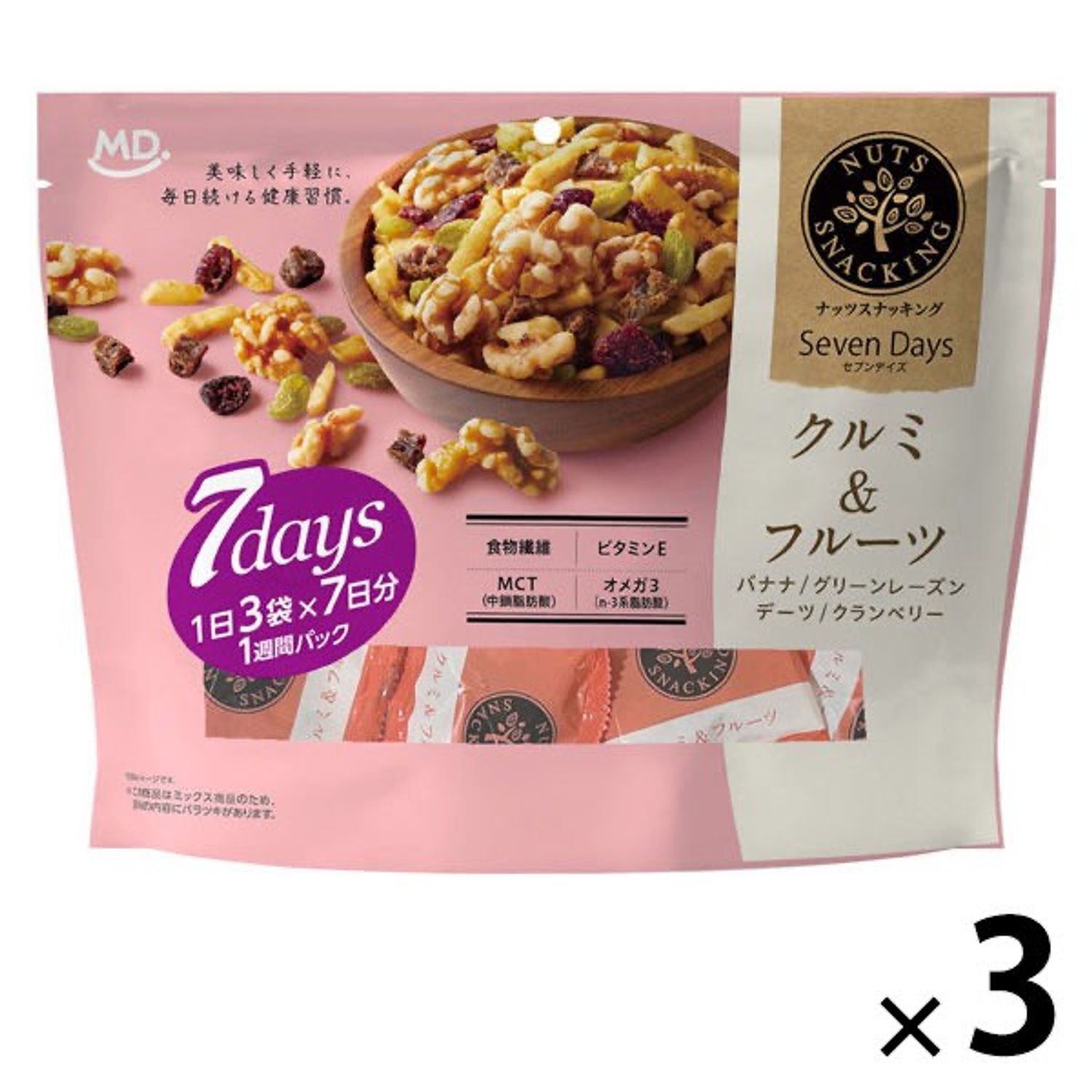 Самар, жимсний холимог/ Nuts Snacking Kurumi&Fruits 21PC