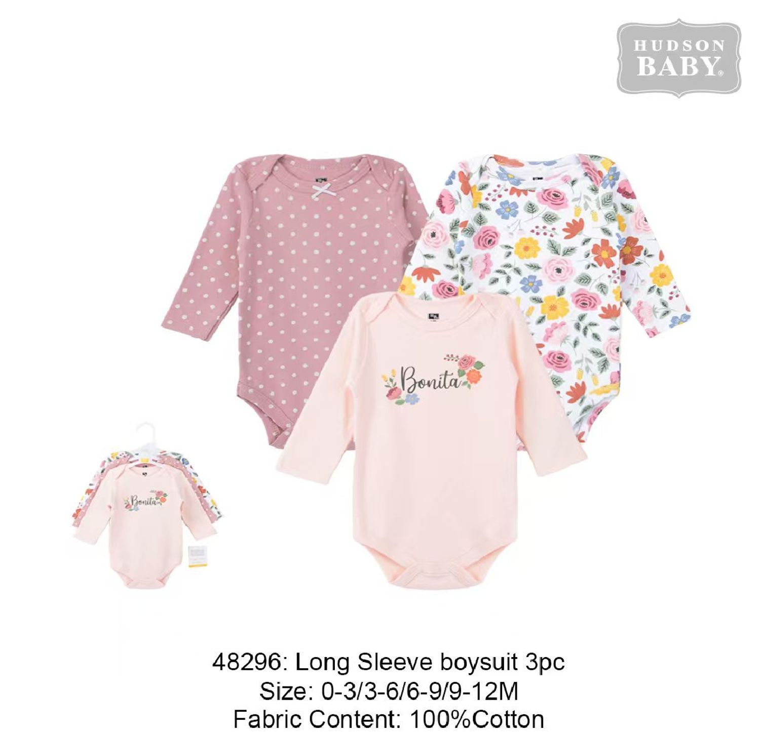 Hudson baby - Ханцуйтай 3-н хос боди