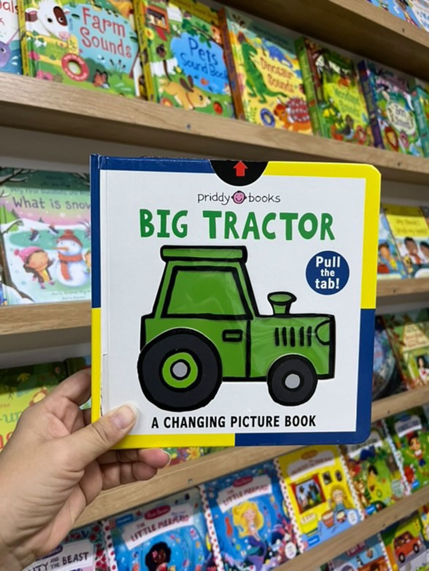 Big tractor. Color changing