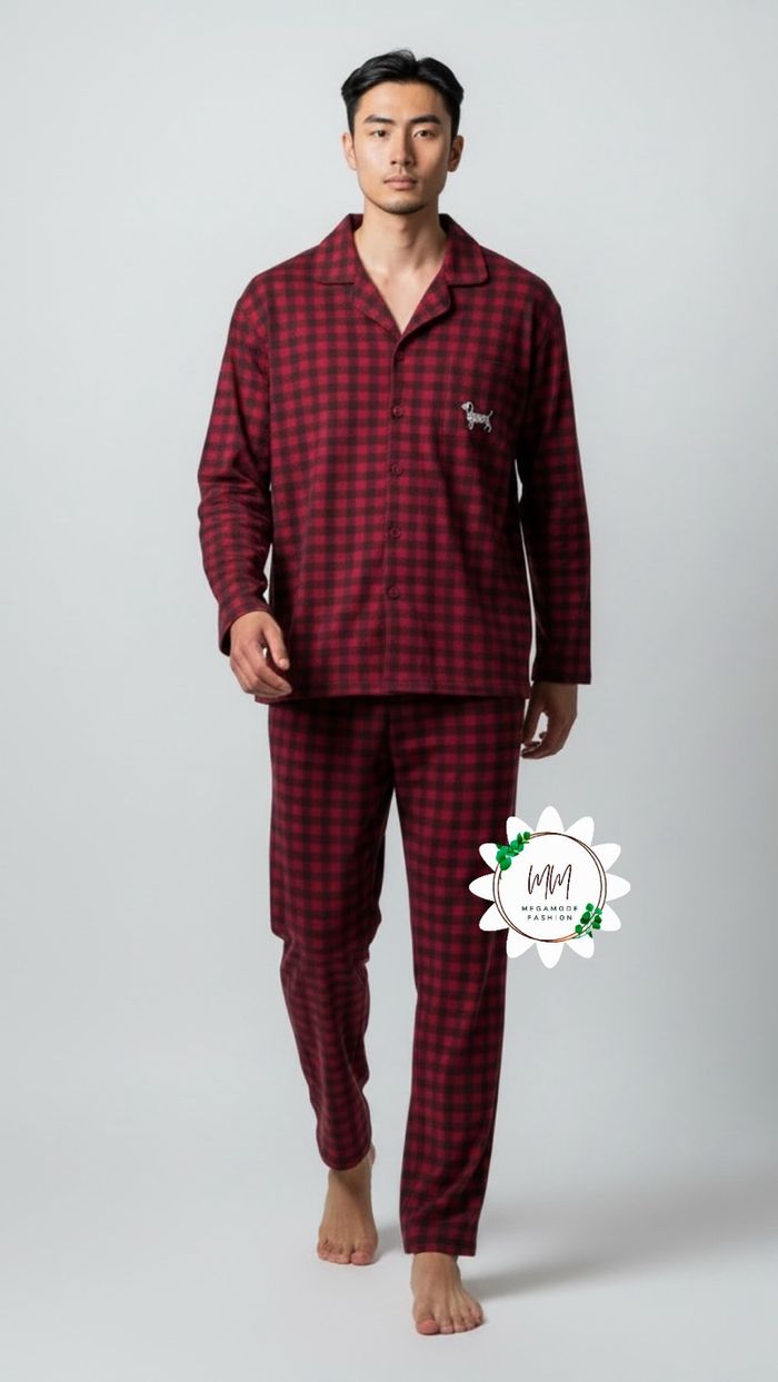 Men red cotton pajama