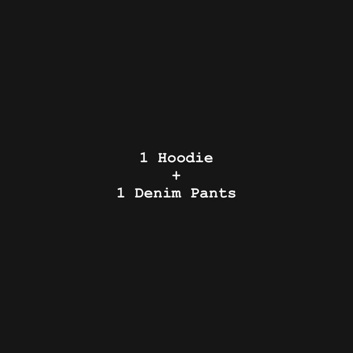 Hoodie + Denim Pants