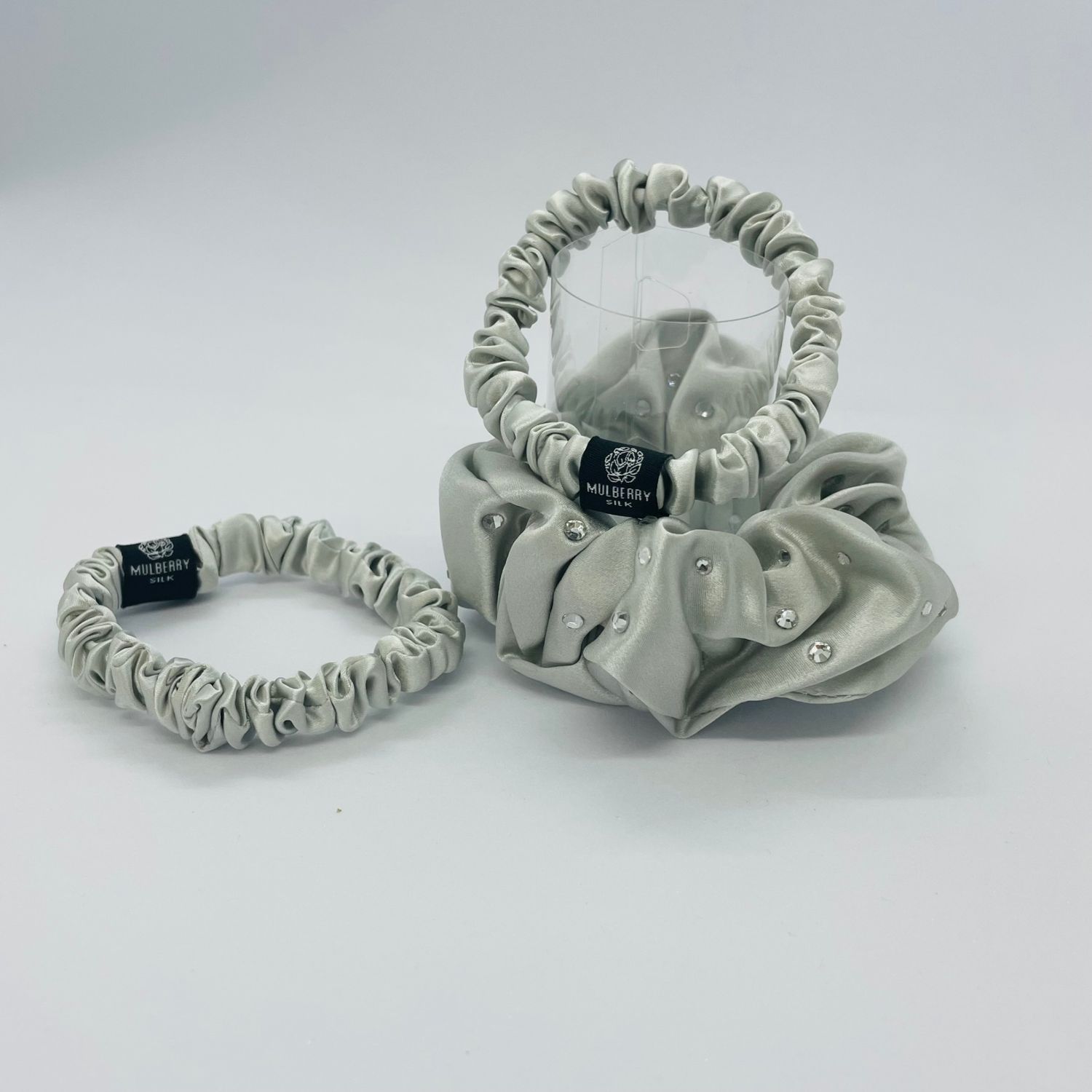SILK HAIR SCRUNCHIES / торгон үсний боолтны сэт