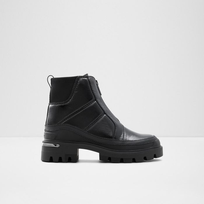 PUFFERSTEP-1-Jet Black-Ladies Boots