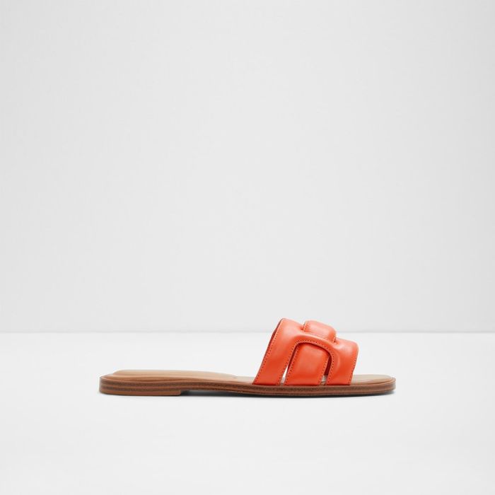 ELENAA-820-BRIGHT ORANGE-Ladies Cas Sandals