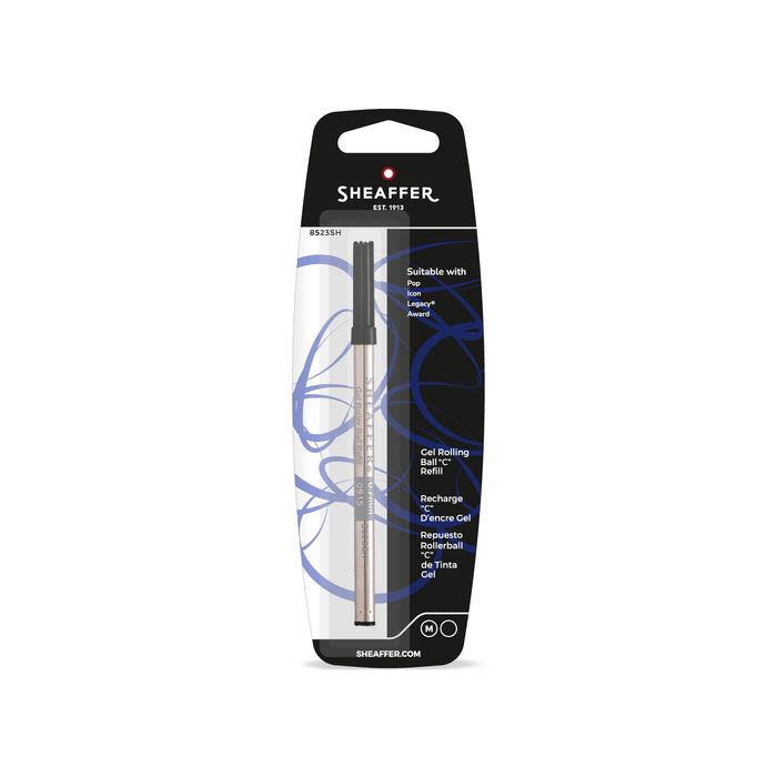 Sheaffer 8523SH Medium "C" Style Gel Rollerball Refill - Black 