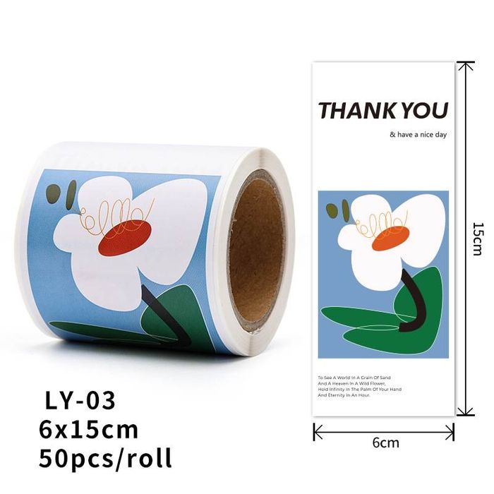 цэцэгтэй стикер наалт 03