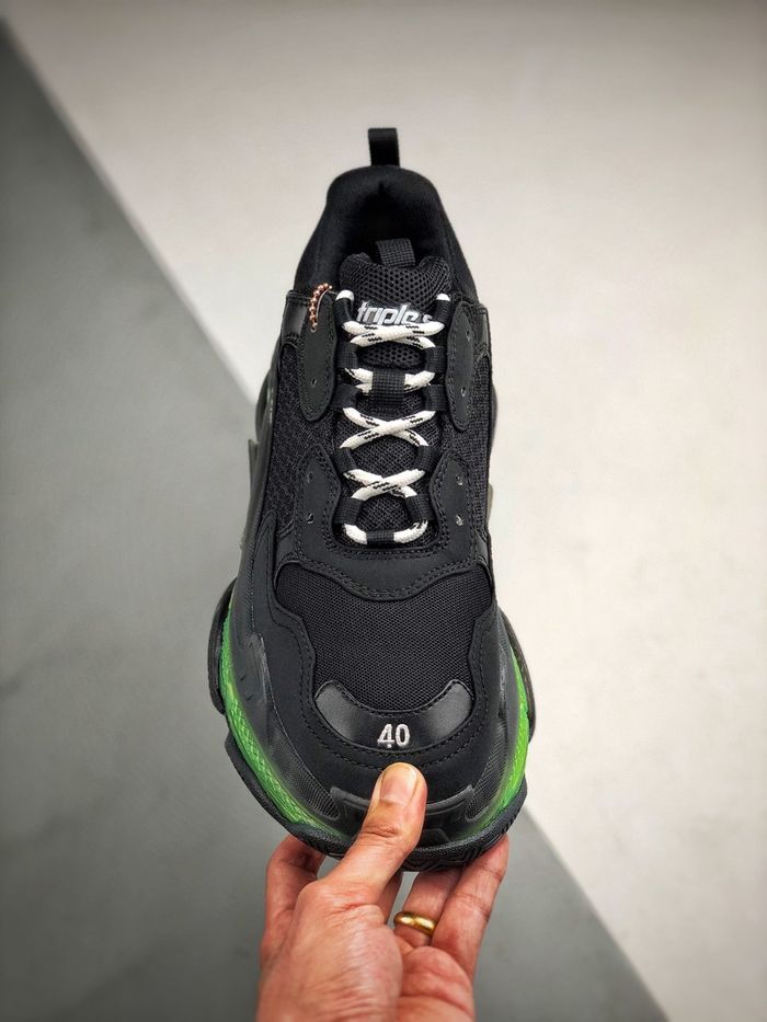 Balenciaga Triple S “Clear Sole Black Green”