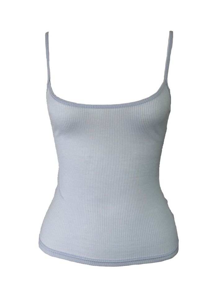 Layer Strap top /baby blue/