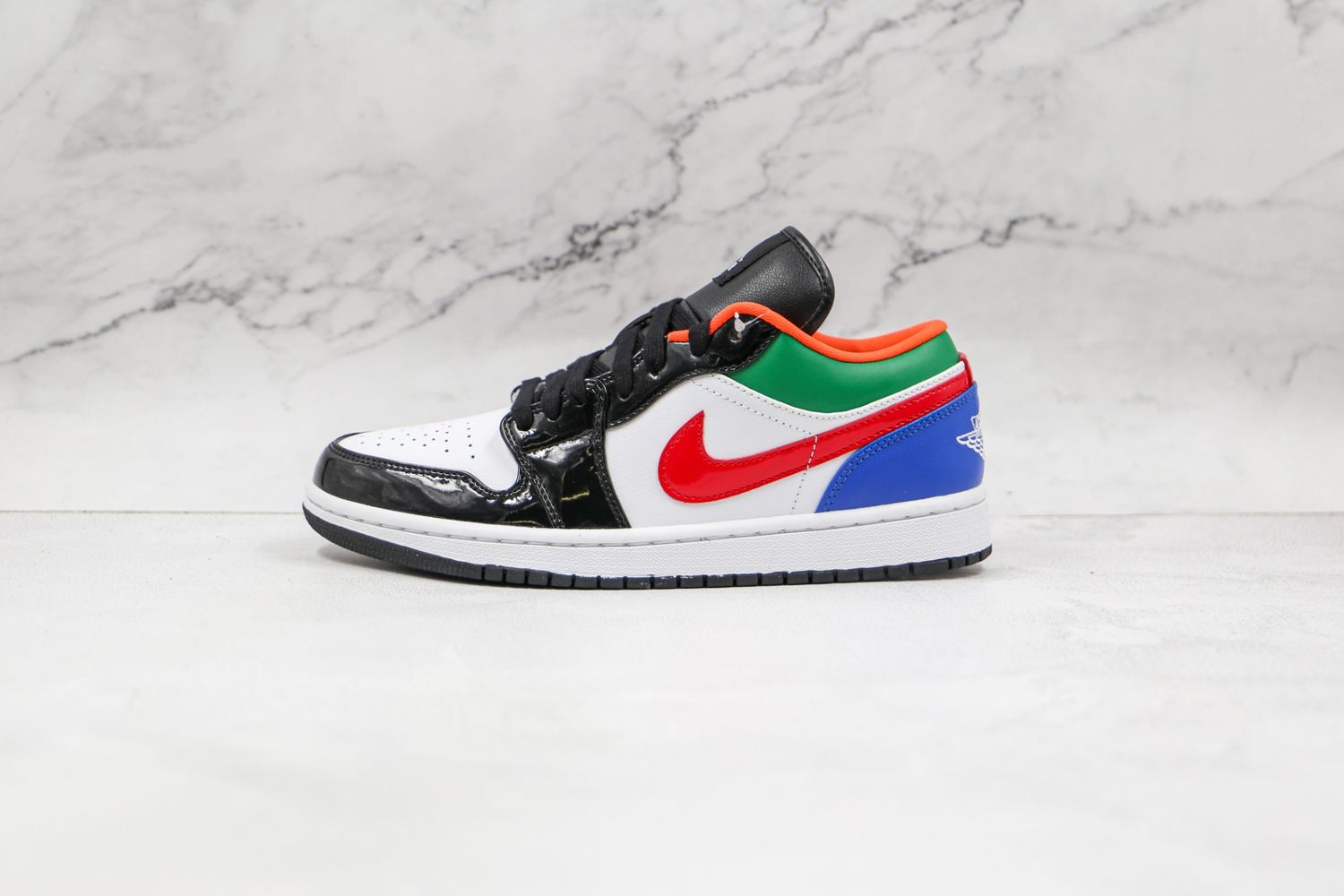 Jordan 1 Low Multi-Color Black Toe (Women's)