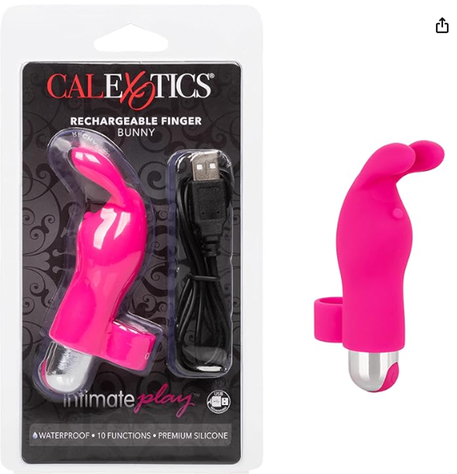 CalExotics Intimate Play™ Rechargeable Finger Bunny