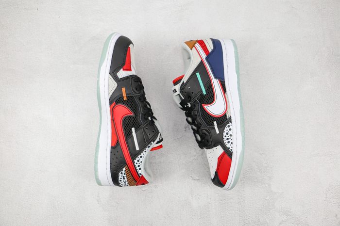 NIKE DUNK LOW BLACK BLUE RED WHITE