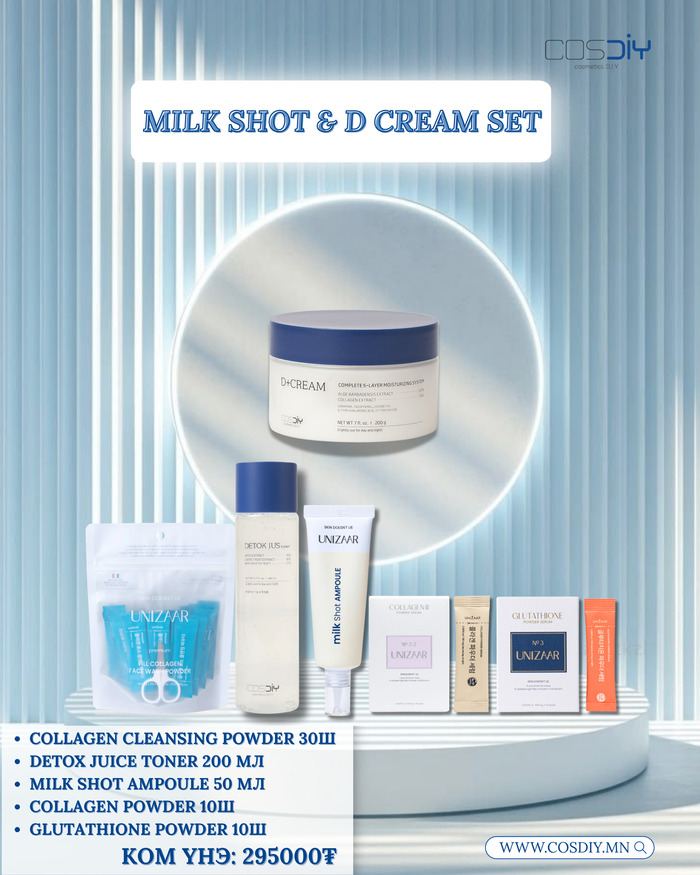 Milk shot ampoule set 