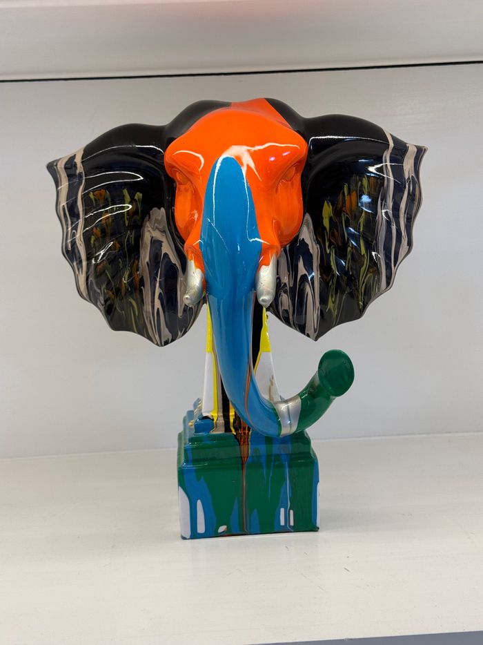 Elephant Head Sculpture