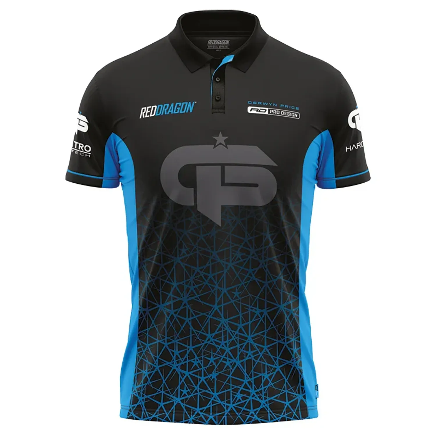 RED DRAGON Gerwyn Price Blue Polo