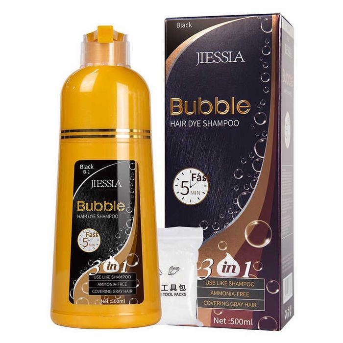 Bubble hair dye shampoo 
