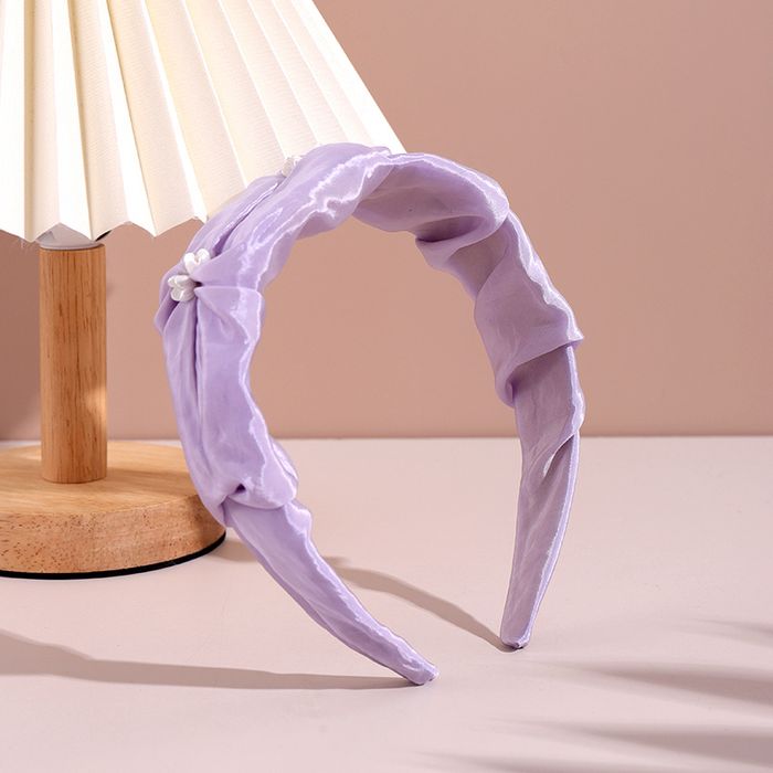 Purple Pearl Floral Headband