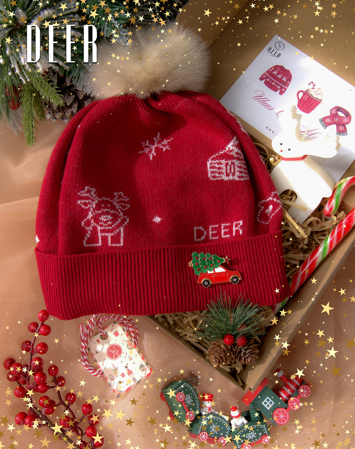 Малгайтай бэлгийн багц /пон пон/