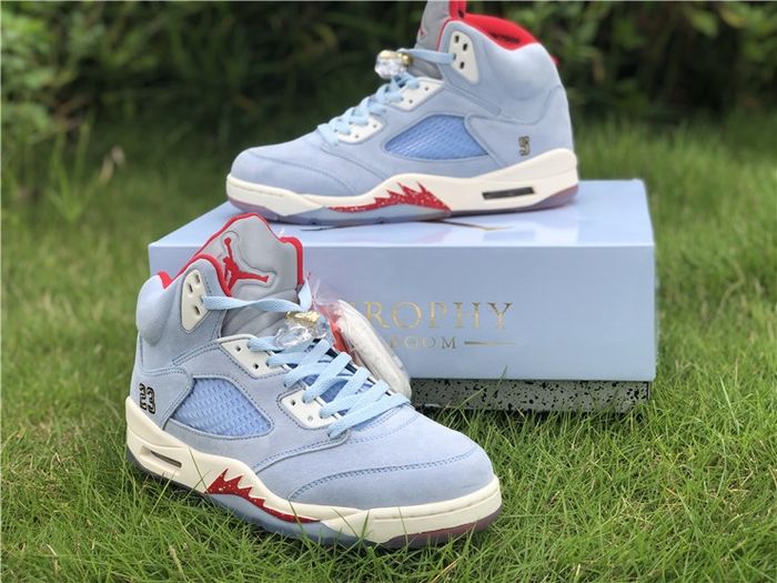 Trophy Room x Air Jordan 5 “Ice Blue” 