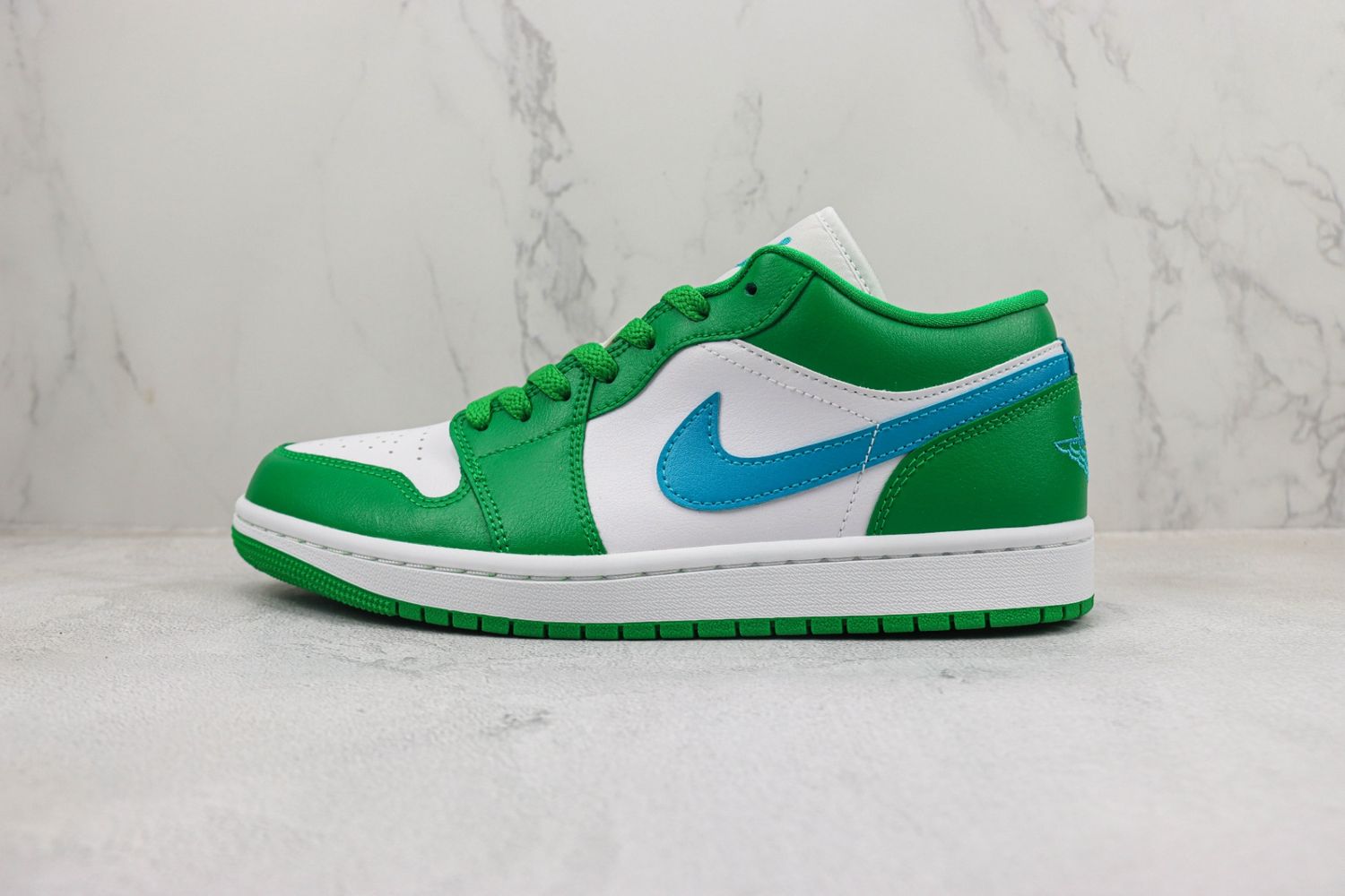 Jordan 1 Low Lucky Green Aquatone (Women's)