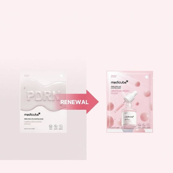 Medicube Salmon DNA PDRN Pink Vita Coating Sheet Mask