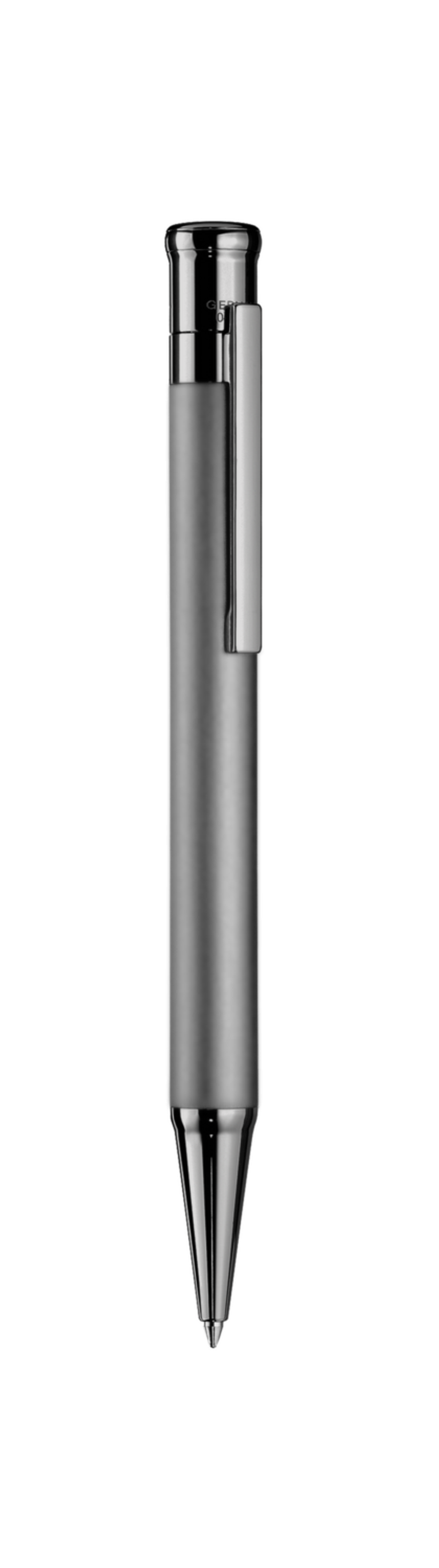 Otto-Hutt Design 04 Ballpoint pen -"Ruthenium gray, Barrel Ruthenium plated matte, parts ruthenium plated shiny