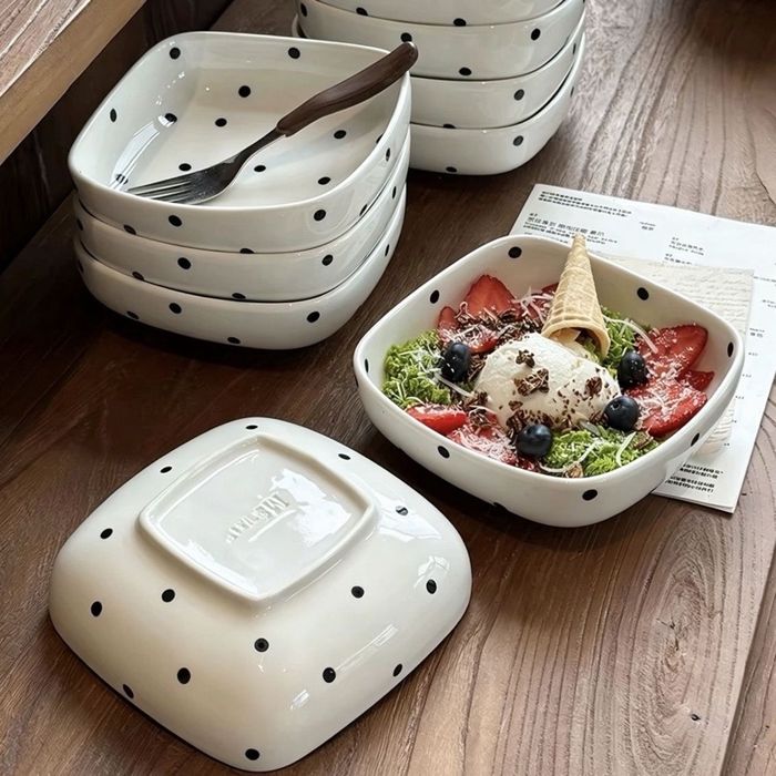Polka Dot дөрвөлжин хос аяга