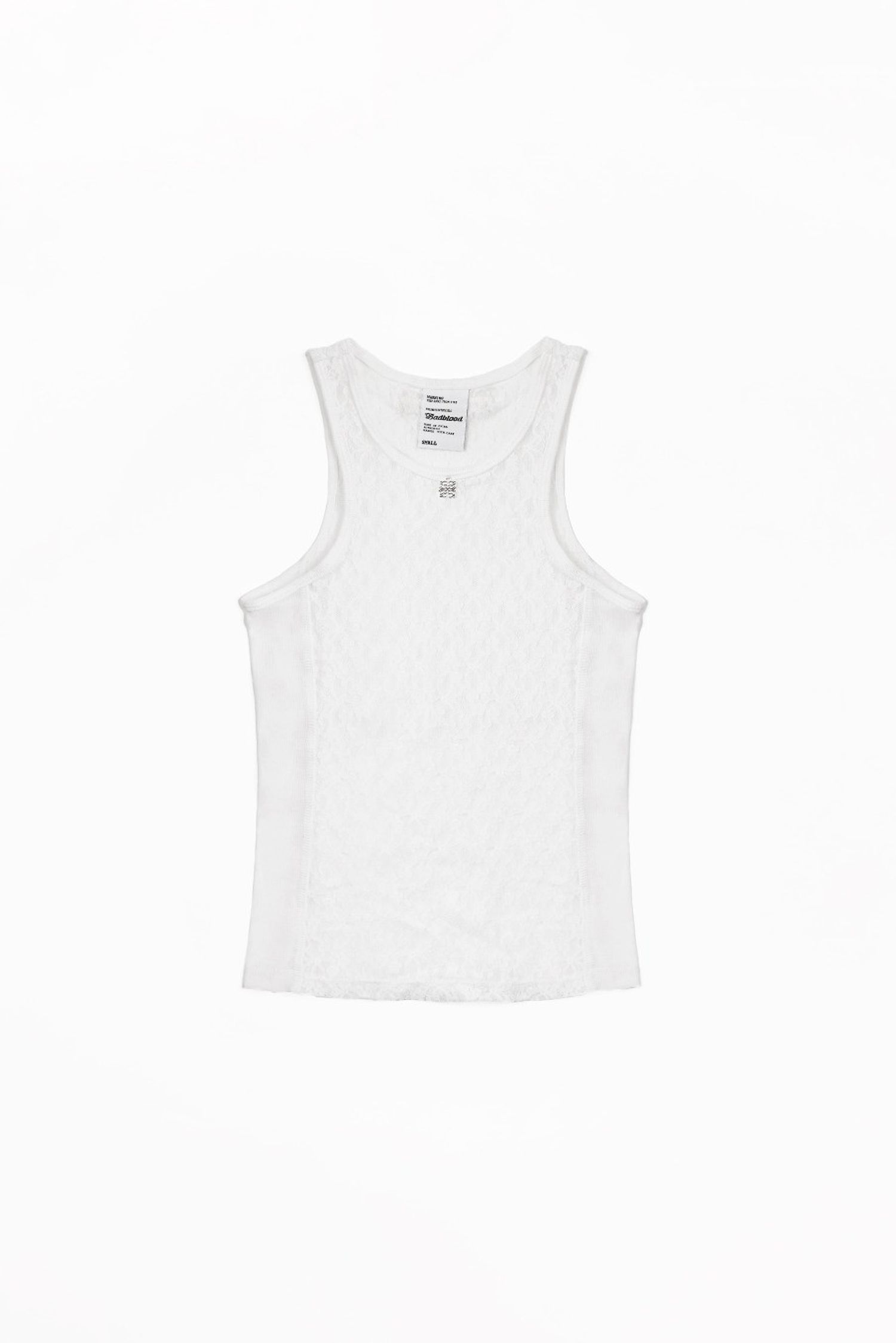 Selena Lace Tank Top - White