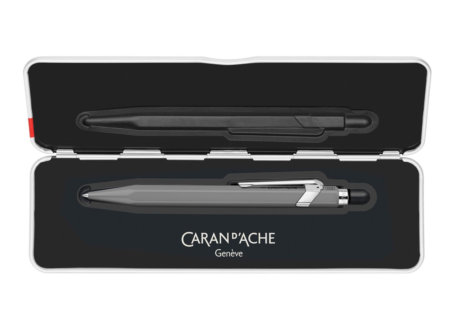 Caran d'Ache 849 "GIFT LINE ROLLER" Collection Grey