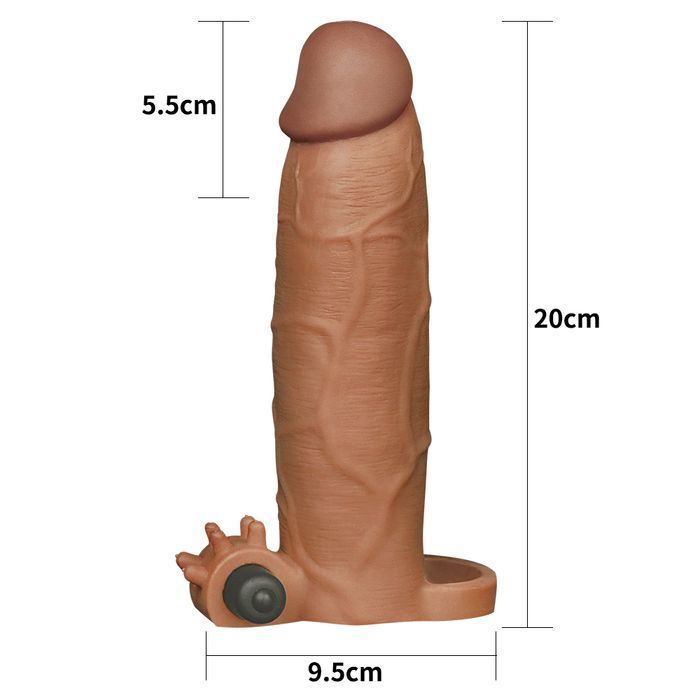 Pleasure X-tender series 3inch/76mm/Brown