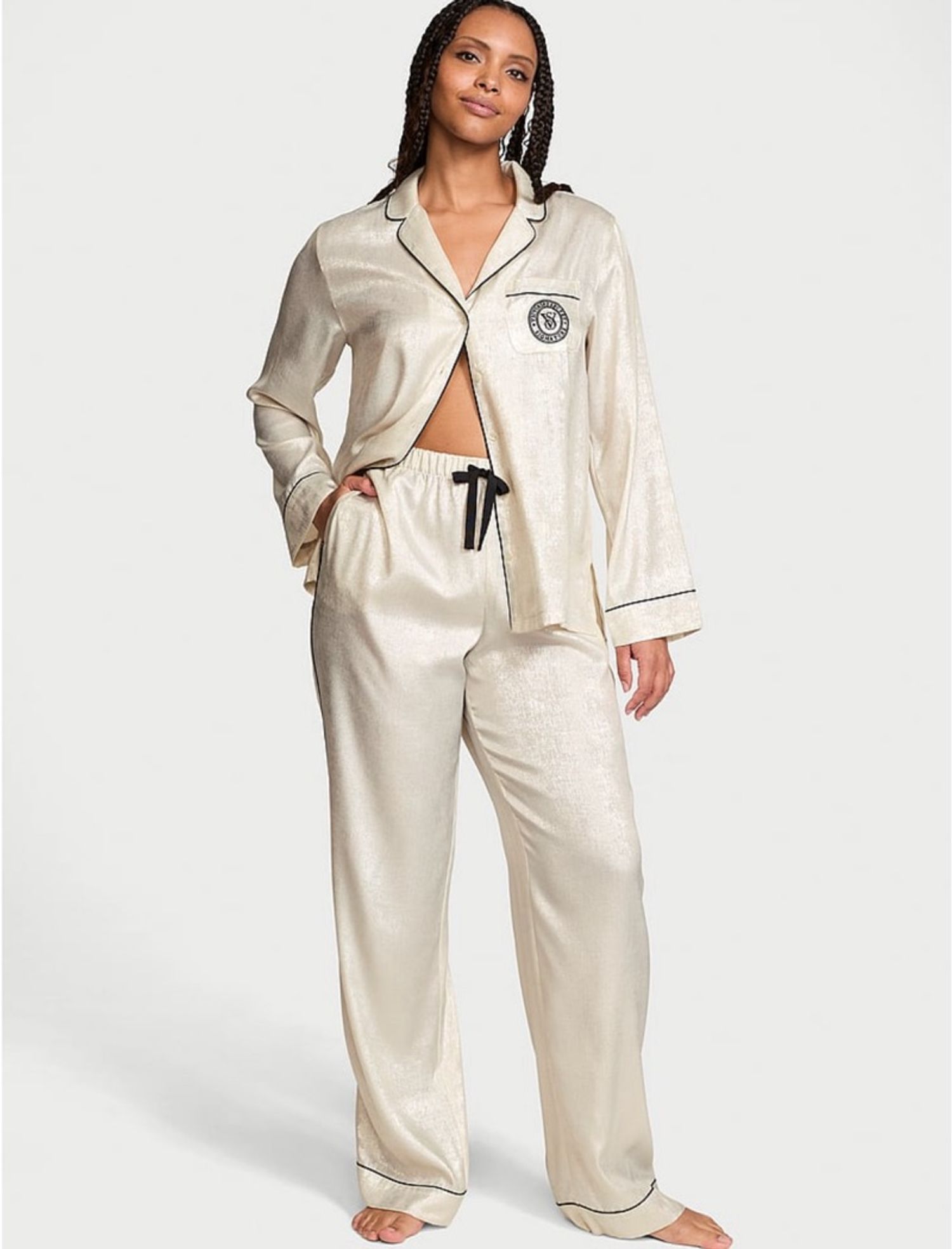 Satin Long Pajama Set   