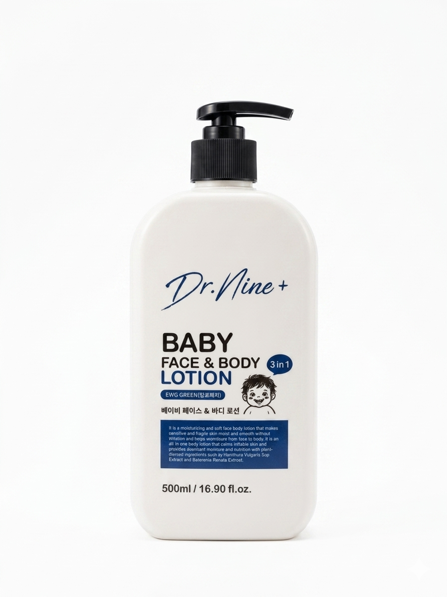 Dr.Nine+ Baby Face & Body Lotion 500ml