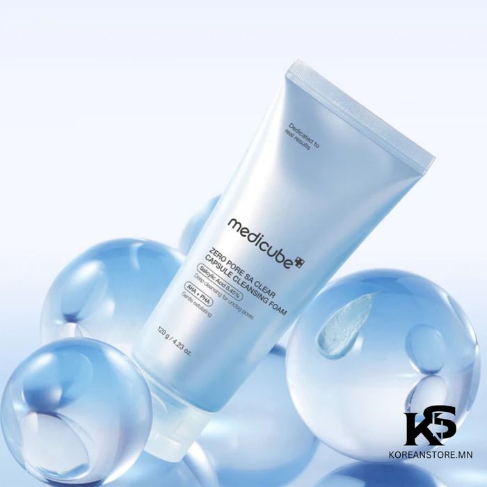 Medicube zero pore sa clear capsule cleansing foam
