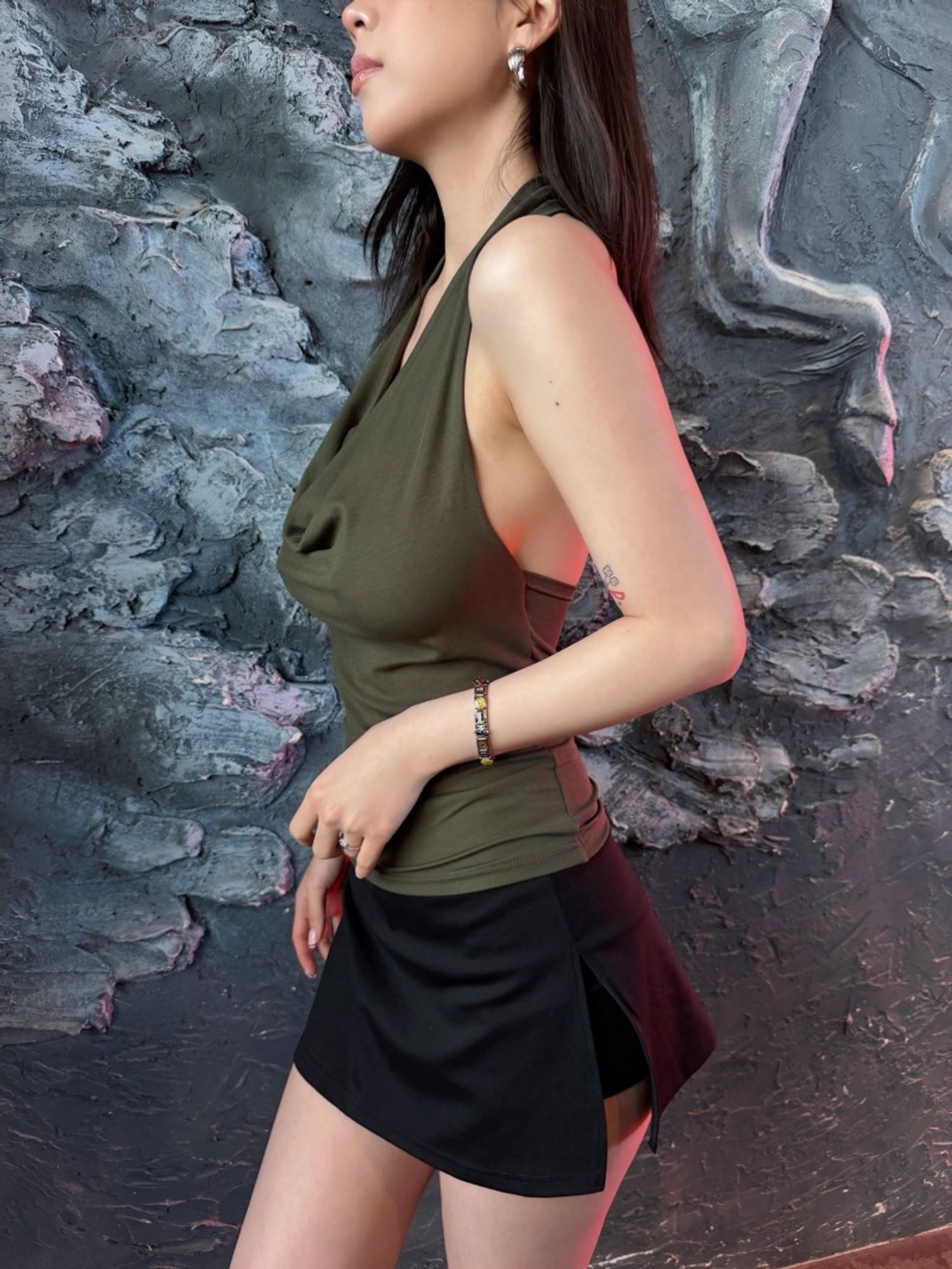 Lyocell halter neck top