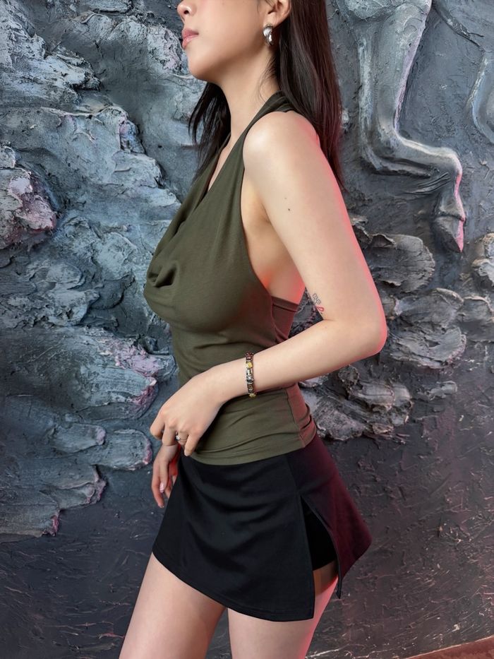 Lyocell halter neck top