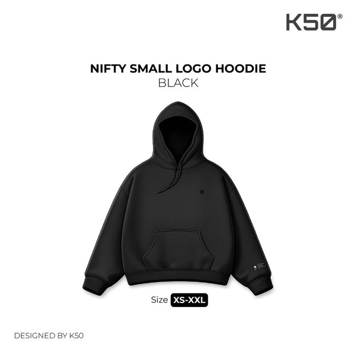 Nifty Small logo Hoodie | Black