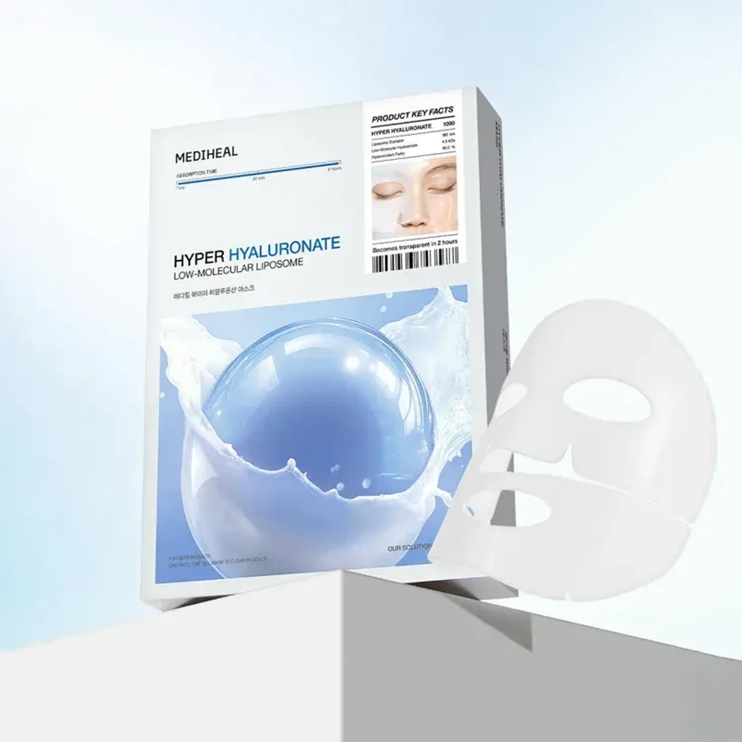 Mediheal hyper hyaluronate low molecular liposome mask