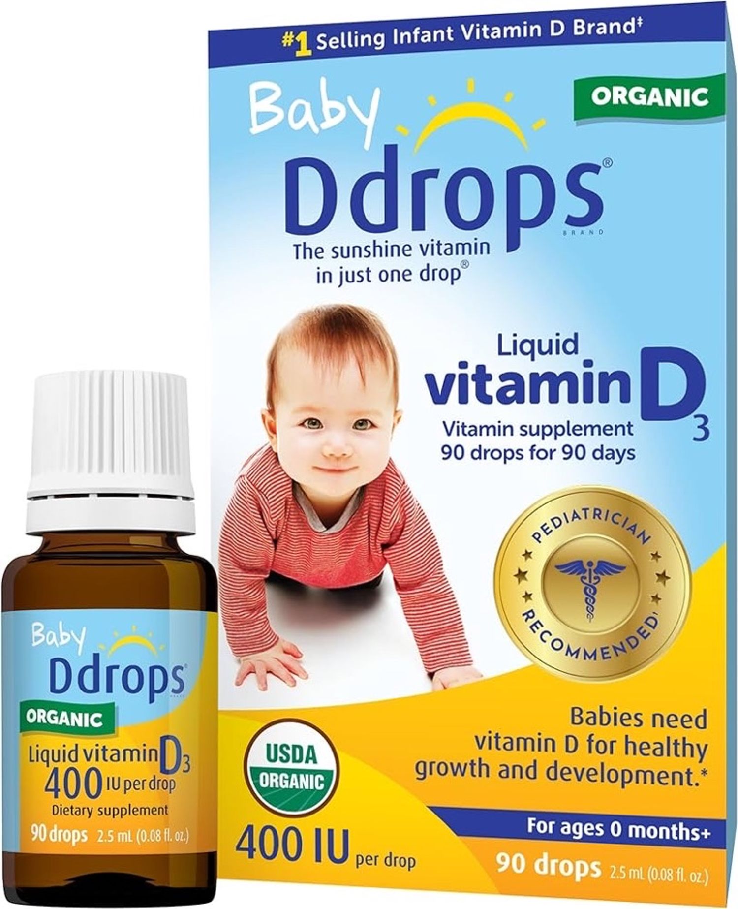 Ddrops Baby 400 IU, Vitamin D