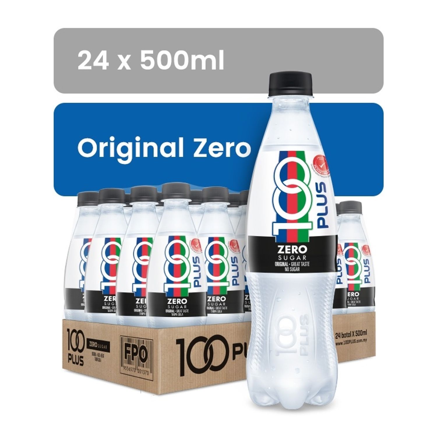100Plus Zero 500ml - Сахаргүй (Хайрцгандаа 24ш- тэй)