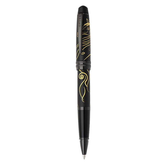 Bailey™ Zodiac Year of the Horse Matte Black Lacquer with Black PVD Appointments Rollerball Pen
