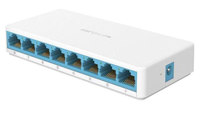 Mercury S108C Mini 8-Port 10/100Mbps Desktop Network Switch (Plug & Play)
