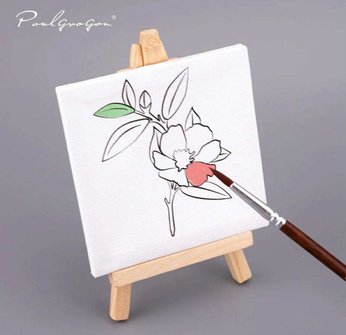 Жижиг суурьтай буддаг канвас 